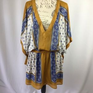 Free people Santa Cruz kimono sleeve mini dress